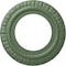 Ekena Millwork Claremont Ceiling Medallion (Fits Canopies up to 7"), 10 5/8"OD x 5 3/4"ID x 1/2"P, Athenian Green CM10CLAGF - alternate 1